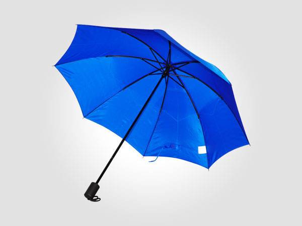 19寸二折手开树脂防风涤纶素色伞