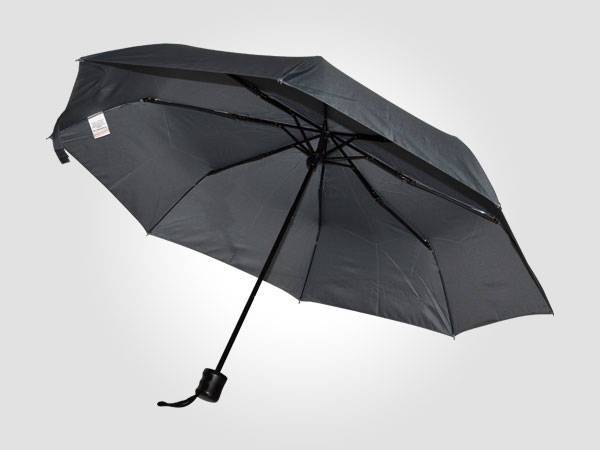 21-inch folded hands touch from open black umbrella windproof resin