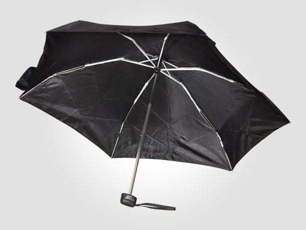 6K half of the 21-inch flat-hand opening ultralight polyester black umbrella