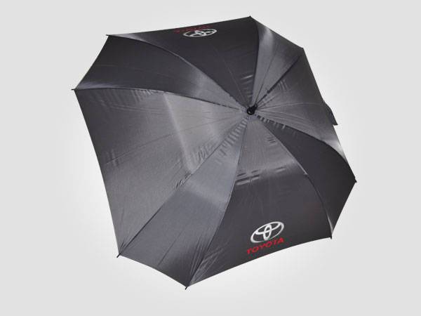 Straight bone hand open square golf umbrella advertising