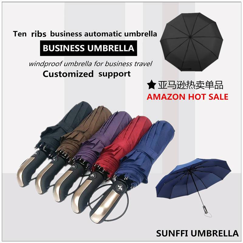 Ten bone full automatic business umbrella
